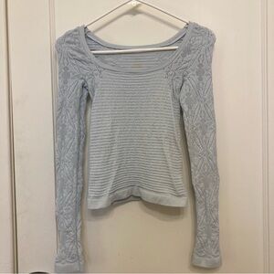 Free People So Many Likes Long Sleeve - light blue